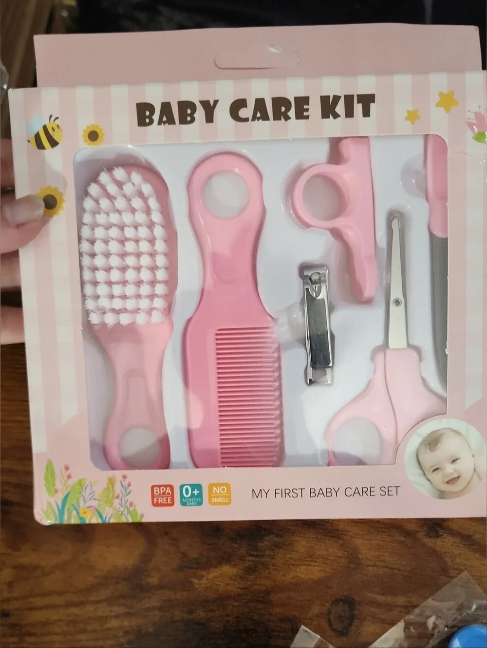Bundle Yellow Duck Bathtub Toy Holder Plush Toy & Baby Care Kit Set,Rattle,combs